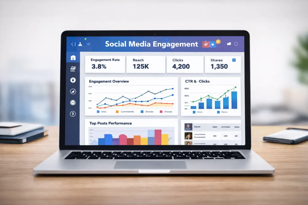 social media engagement metrics dashboard