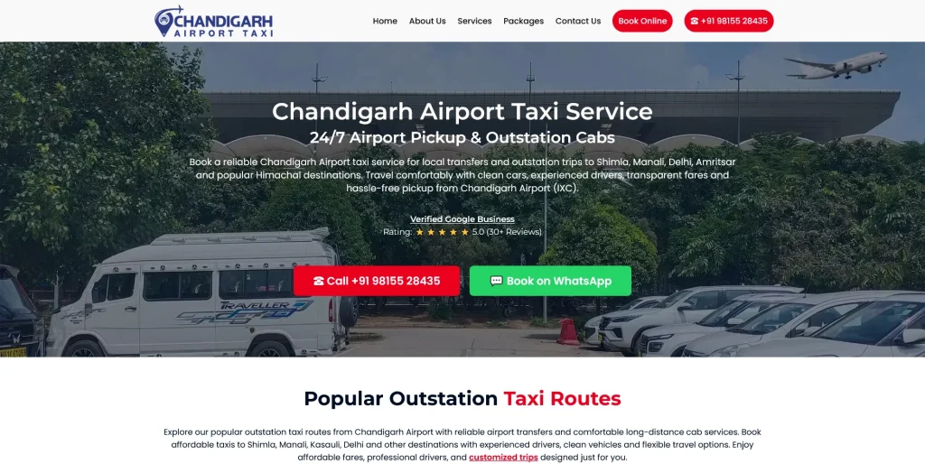 Booking website portfolio