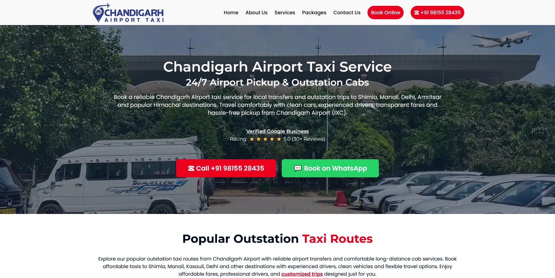 Booking website portfolio