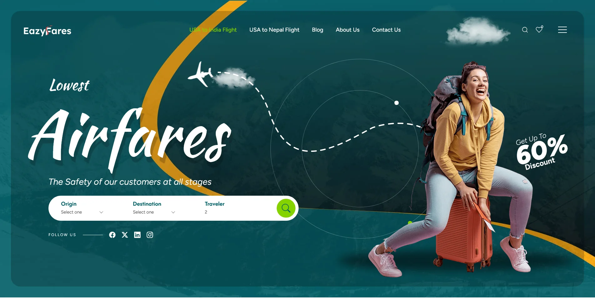 flight booking website by vinod singh